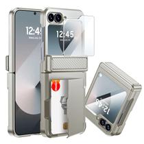 Capa Carteira CENMASO com Suporte para Cartões - Samsung Galaxy Z Flip 6 Capa Carteira CENMASO com Suporte para Cartões - Samsung Galaxy Z Flip 6