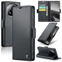 Capa Carteira Com Compartimentos para Cartão de Crédito, Dinheiro, Documentos com Fechamento Magnético para o Redmi Note 14 Pro Plus 5G