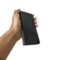 Capa carteira com frente transparente compatível com apple iphone x / xs (tela: 5.8") (4g) cor:preta