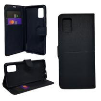 Capa carteira com porta cartões compatível com samsung galaxy a51 (tela: 6.5") (4g) cor:preta Capa carteira com porta cartões compatível com samsung galaxy a51 (tela: 6.5") (4g) cor:preta