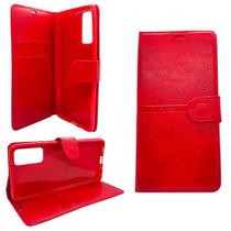 Capa carteira com porta cartões compatível com samsung galaxy s20 fe (tela: 6.5") (4g) cor:rosa - Genérica