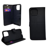 Capa carteira com porta cartões compatível com xiaomi mi 11 lite (tela: 6.55") (4g) cor:preta