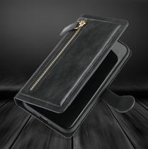 Capa Carteira com zíper compatível com iPhone 13 Pro Case multiuso compatível com iPhone 13 Pro