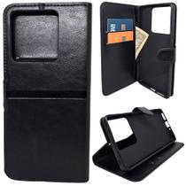 Capa Carteira Compatível com Xiaomi Poco C65 (Tela de 6.74) Capinha Case Cor:Preto