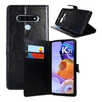 Capa Carteira Compativel LG K71 k 71 material sintético Porta cartão Capinha Case Celular