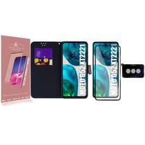 Capa Carteira Compativel Moto G52 XT2221 6.6 + Pelicula Vidro 3d + pel Camera - Luiza Cell25 Capa Carteira Compativel Moto G52 XT2221 6.6 + Pelicula Vidro 3d + pel Camera - Luiza Cell25