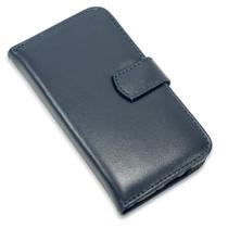 Capa carteira couro azul para iphone 13 6.1 - CELLWAY