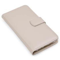 Capa carteira couro marfim para samsung a50 a505