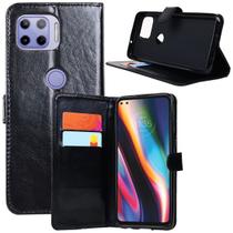 Capa Carteira Couro PRETA Moto G 5G Plus 6.7 XT2075 - Cell In Power25 Capa Carteira Couro PRETA Moto G 5G Plus 6.7 XT2075 - Cell In Power25