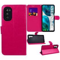 Capa Carteira Couro ROSA compativel Moto G52 XT2221 6.6 - Luiza Cell25 Capa Carteira Couro ROSA compativel Moto G52 XT2221 6.6 - Luiza Cell25