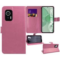 Capa Carteira Couro ROSE compativel Moto Edge 30 Neo 6.3 XT2245 - Cell In Power25 Capa Carteira Couro ROSE compativel Moto Edge 30 Neo 6.3 XT2245 - Cell In Power25
