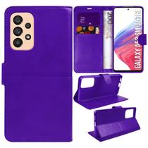 Capa Carteira Couro ROXA compativel Galaxy A53 5G A536 6.5 - Cell In Power25