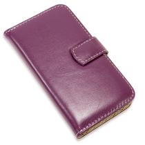 Capa carteira couro roxo para iphone x xs