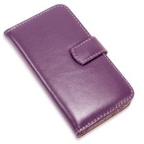 Capa carteira couro roxo para samsung a23 4g a235