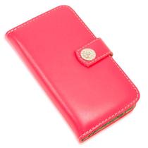 Capa carteira couro strass pink para iphone 13 mini 5.4