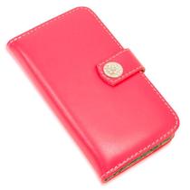 Capa carteira couro strass pink para iphone 13 mini 5.4 - CELLWAY