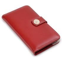 Capa carteira couro strass vermelho para iphone 8 plus - CELLWAY