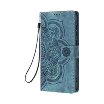 Capa Carteira De Couro Com Relevo Floral 3D Para Samsung Galaxy S25 S24 Ultra S23 plus S22 S21 A16