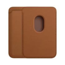 Capa Carteira De Couro Genuíno Para Iphone 12 13 14 Pro Max Mini Com Suporte Para Cartão Magsafe