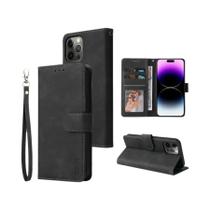 Capa Carteira De Couro Magnética Com Slot Para Cartões Para iPhone Air 17 pro Max 16e plus 15
