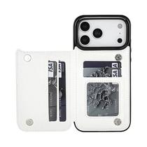 Capa Carteira De Couro Sle Para iPhone 17 pro Max Air Com Suporte E Compartimentos Para Cartões,