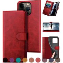 Capa Carteira DuckSky para iPhone 16 Pro Max (6.9") - Vermelha