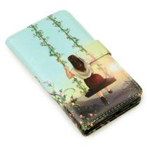 Capa carteira estampada balanco para moto g52 xt2221