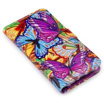 Capa carteira estampada borboleta butterfly e167 para samsung a12 a125