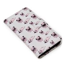 Capa carteira estampada cute pug e191 para moto g73 xt2237