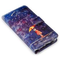 Capa Carteira Estampada Cute Umbrella E163 Para Iphone 15 Pro 6.1