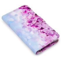 Capa carteira estampada floral nastol e029 para moto one vision xt1970
