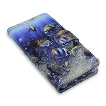 Capa Carteira Estampada Fundo do Mar E042 Para Moto E22 XT2239