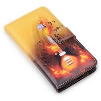 Capa carteira estampada guitarra para iphone 14 pro 6.1 - CELLWAY