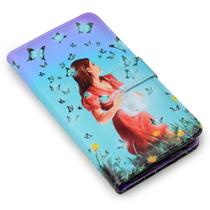 Capa Carteira Estampada Jarro Para Moto E13 XT2345