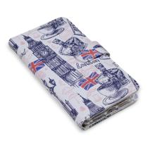 CAPA CARTEIRA ESTAMPADA LONDON Para Moto E7 Plus XT2081