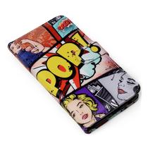 Capa carteira estampada pop para iphone 12 pro max 6.7