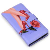 Capa carteira estampada scarpin para iphone 13 6.1