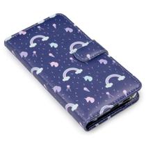Capa carteira estampada unicornio cloud e182 para iphone 13 mini 5.4
