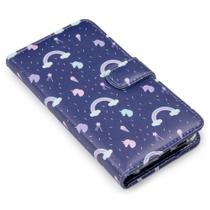 Capa carteira estampada unicornio cloud e182 para moto edge 20 pro xt2153