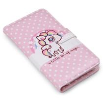 Capa carteira estampada unicornio magic e178 para moto e22 xt2239