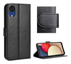 Capa Carteira Estojo Flip + Película Fosca 9D P/ Samsung Galaxy A03 Core Capa Carteira Estojo Flip + Película Fosca 9D P/ Samsung Galaxy A03 Core