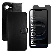 Capa Carteira Estojo Para iPhone 16e Capinha Ou Kit Película