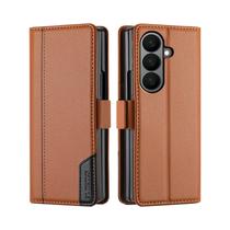 Capa Carteira Flip Com Bloqueio RFID Para Samsung Galaxy Z Fold 7 6 5 4 3 Fold7 Fold6 Fold5 Fold4