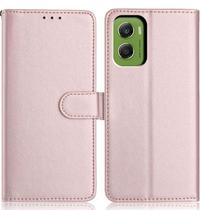 Capa Carteira Flip e Película 3D Para Motorola Moto G06