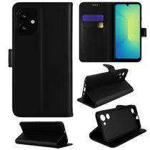 Capa Carteira Flip Para Samsung Galaxy A07 Preta Capa Carteira Flip Para Samsung Galaxy A07 Preta