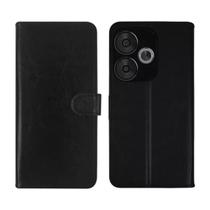 Capa Carteira Flip + Película Privativa Para Xiaomi Poco F6