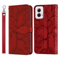 Capa Carteira Flip TIPOYOROO para Moto G Stylus 2024 em PU Vermelha
