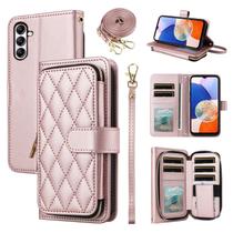 Capa Carteira Furiet para Samsung Galaxy A14/M14 5G - Ouro Rosa