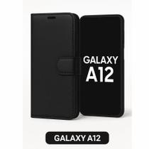 Capa Carteira Galaxy A12 com Porta Cartão e Suporte Proteção e Funcionalidade no Mesmo Produto