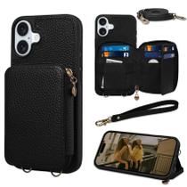 Capa Carteira Keallce para iPhone 16 (6.1") com Bloqueio RFID - Preta